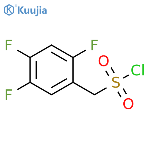 Benzenemethanesulfonyl chloride, 2,4,5-trifluoro- structure