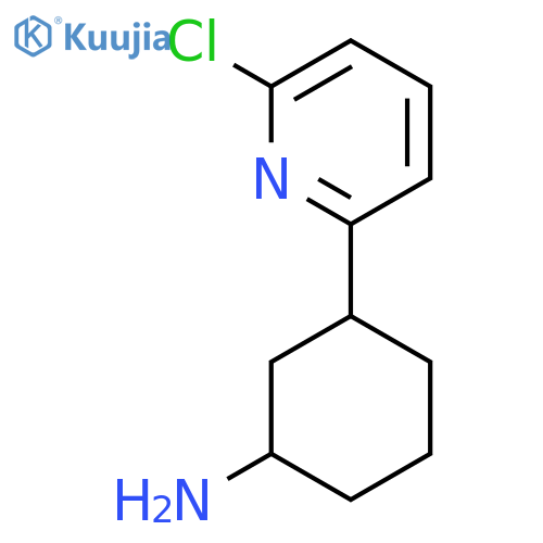 3-(6-Chloropyridin-2-yl)cyclohexan-1-amine structure