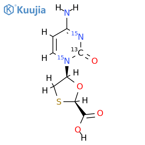 Lamivudine Acid-13C,15N2 structure