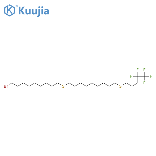 9-9-(4,4,5,5,5-Pentafluoropentyl)sulfenylnonylsulfenylnonyl Bromide structure