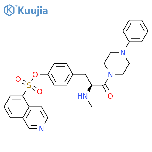1-(S)-O-(5-Isoquinolinesulfonyl)-N-methyltyrosyl-4-phenyl-piperazine structure