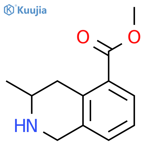 methyl 3-methyl-1,2,3,4-tetrahydroisoquinoline-5-carboxylate structure