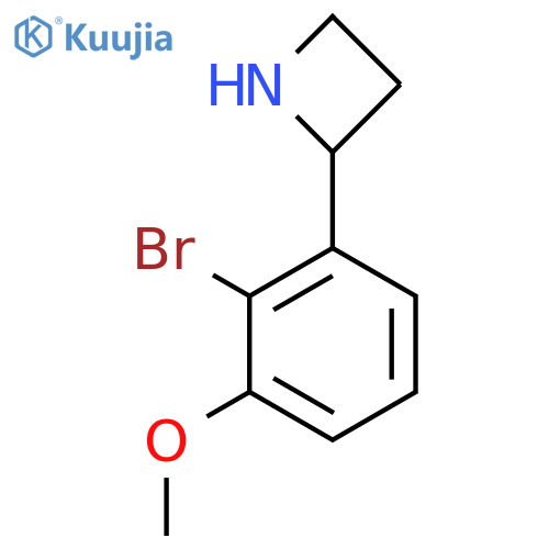 2-(2-bromo-3-methoxyphenyl)azetidine structure