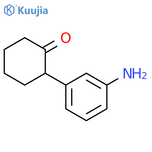 Cyclohexanone, 2-(3-aminophenyl)- structure