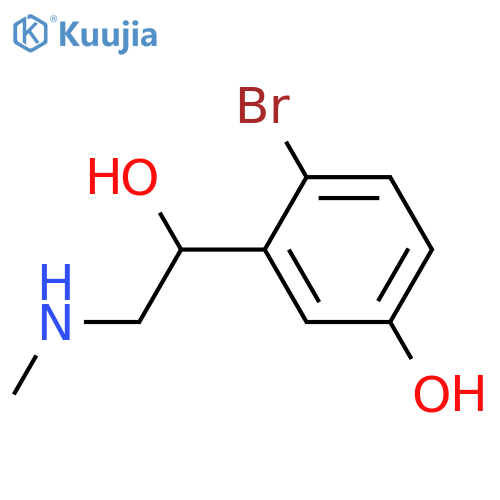 4-bromo-3-1-hydroxy-2-(methylamino)ethylphenol structure