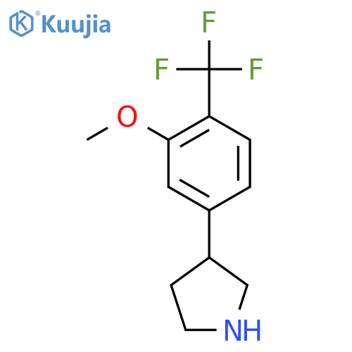 3-3-methoxy-4-(trifluoromethyl)phenylpyrrolidine structure