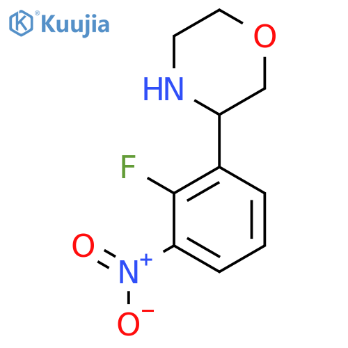 3-(2-fluoro-3-nitrophenyl)morpholine structure