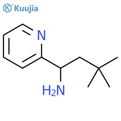 3,3-dimethyl-1-(pyridin-2-yl)butan-1-amine structure