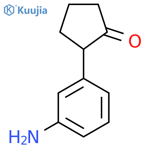 2-(3-Aminophenyl)cyclopentan-1-one structure