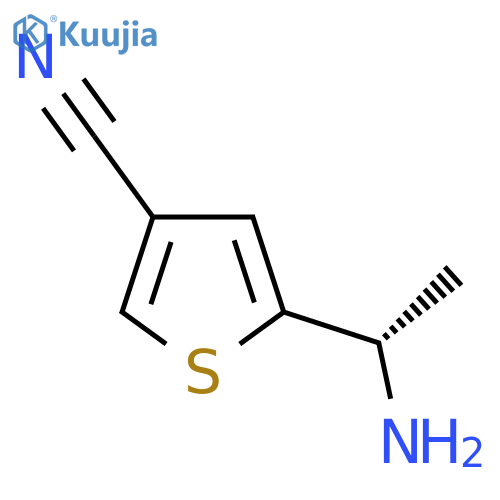 5-(1S)-1-aminoethylthiophene-3-carbonitrile structure