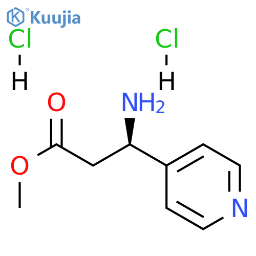 Methyl (R)-3-amino-3-(pyridin-4-yl)propanoate dihydrochloride structure