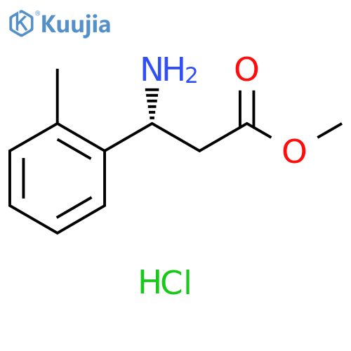METHYL (3R)-3-AMINO-3-(2-METHYLPHENYL)PROPANOATE HYDROCHLORIDE structure