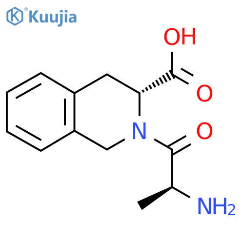 (3R)-2-(2S)-2-aminopropanoyl-1,2,3,4-tetrahydroisoquinoline-3-carboxylic acid structure