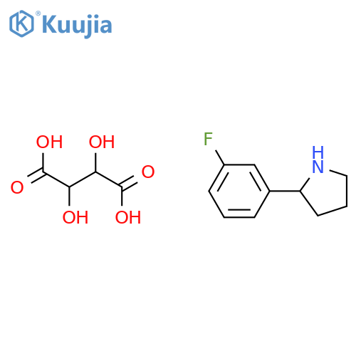 (R)-2-(3-Fluorophenyl)pyrrolidine L-tartrate structure
