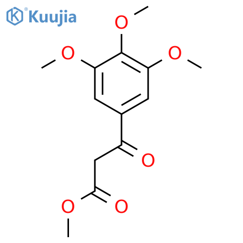 Benzenepropanoic acid, 3,4,5-trimethoxy-b-oxo-, methyl ester structure
