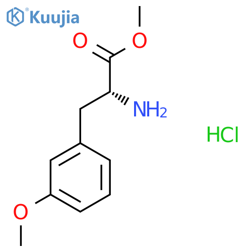 Methyl (2R)-2-amino-3-(3-methoxyphenyl)propanoate;hydrochloride structure
