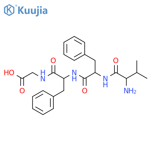 Glycine, N-[N-(N-L-valyl-L-phenylalanyl)-L-phenylalanyl]- structure