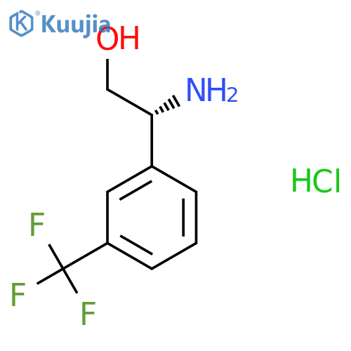 (R)-2-Amino-2-(3-(trifluoromethyl)phenyl)ethanol hydrochloride structure