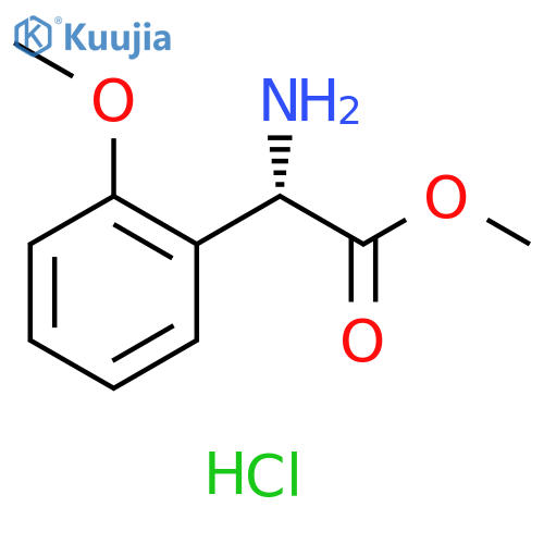 Methyl (S)-2-amino-2-(2-methoxyphenyl)acetate hydrochloride structure