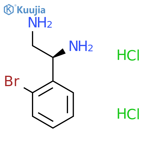 (1S)-1-(2-Bromophenyl)ethane-1,2-diamine 2hcl structure