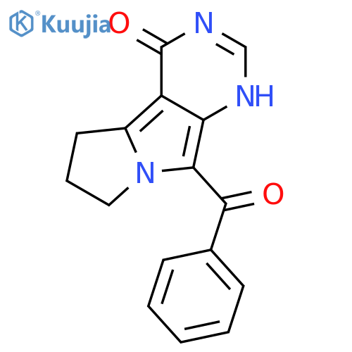 9-(phenylcarbonyl)-6,7-dihydro-1H-pyrimido[5,4-a]pyrrolizin-4(5H)-one structure