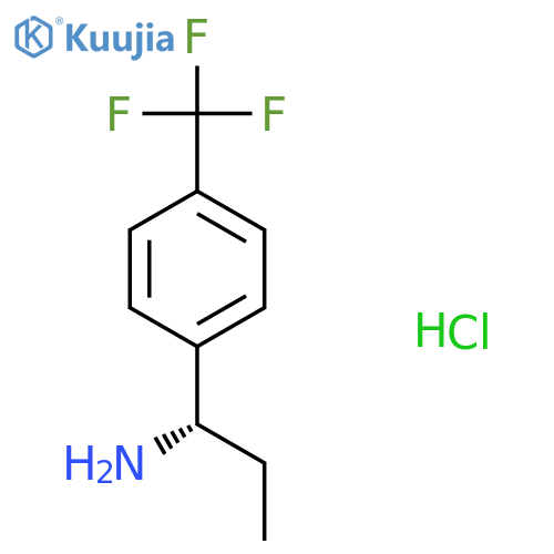 (S)-1-(4-(Trifluoromethyl)phenyl)propan-1-amine hydrochloride structure
