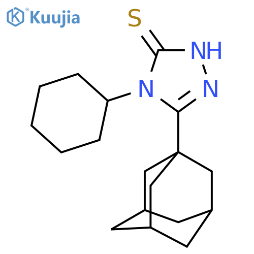 5-(1-Adamantyl)-4-cyclohexyl-4H-1,2,4-triazole-3-thiol structure