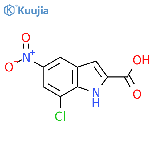 7-Chloro-5-nitro-1H-indole-2-carboxylic acid structure