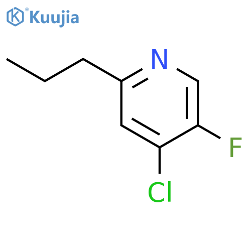 4-Chloro-5-fluoro-2-propylpyridine structure