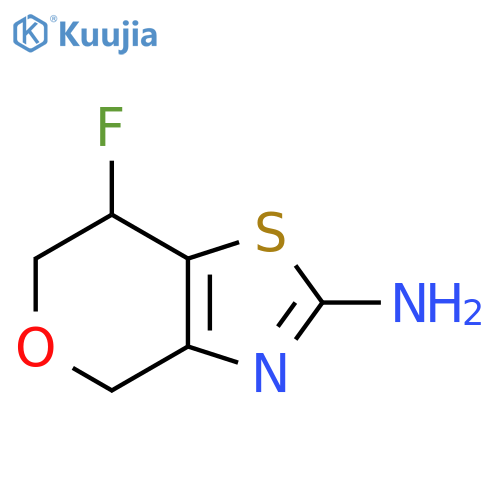 7-fluoro-6,7-dihydro-4H-pyrano[3,4-d]thiazol-2-amine structure