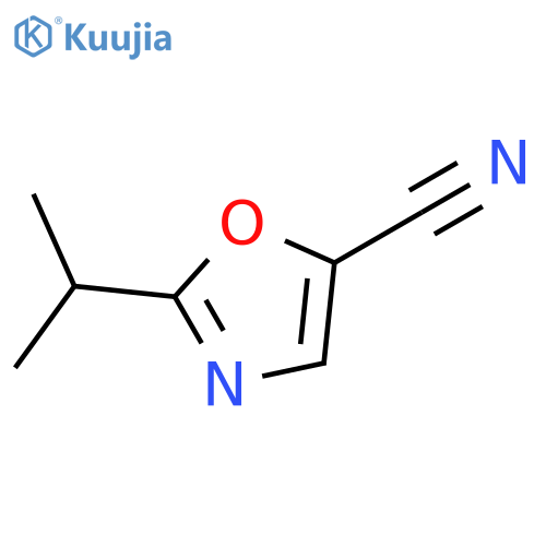 5-Oxazolecarbonitrile, 2-(1-methylethyl)- structure