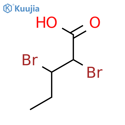 2,3-dibromopentanoic Acid structure