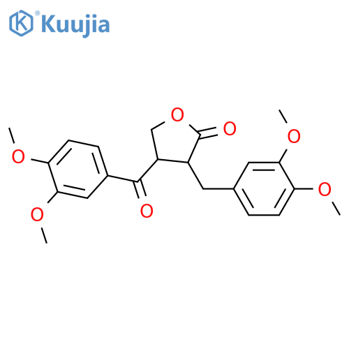 3,3',4,4',7'-Pentahydroxy-8,8'-lignan-9,9'-olide; (8R,8'S)-form, 7'-Ketone, 3,3',4,4'-tetra-Me ether structure