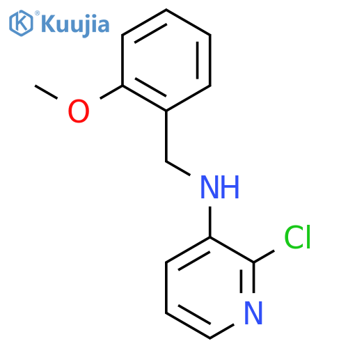 3-Pyridinamine, 2-chloro-N-[(2-methoxyphenyl)methyl]- structure