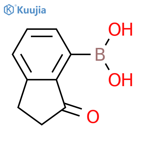 (3-oxo-2,3-dihydro-1H-inden-4-yl)boronic acid structure
