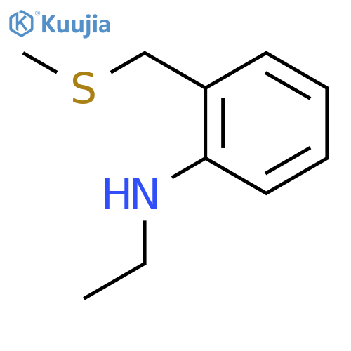 Benzenamine, N-ethyl-2-[(methylthio)methyl]- structure