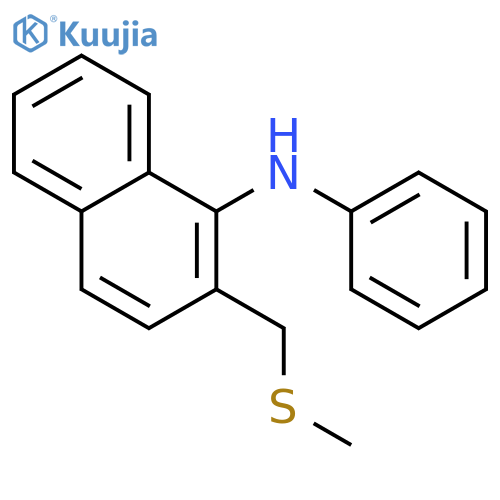1-Naphthalenamine, 2-[(methylthio)methyl]-N-phenyl- structure