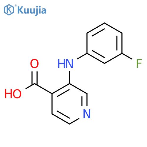 3-(3-Fluoroanilino)pyridine-4-carboxylic acid structure