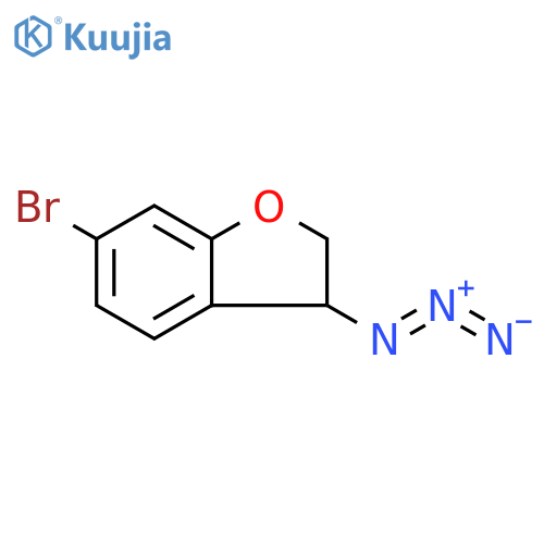 Benzofuran, 3-azido-6-bromo-2,3-dihydro- structure