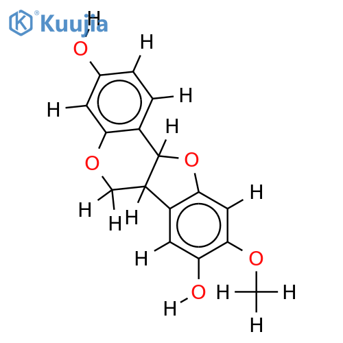3,8-dihydroxy-9-methoxypterocarpan structure