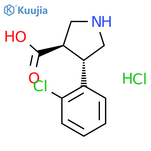 (+/-)-trans-4-(2,3-Dichloro-Phenyl)-pyrrolidine-3-Carboxylic Acid Hydrochloride structure