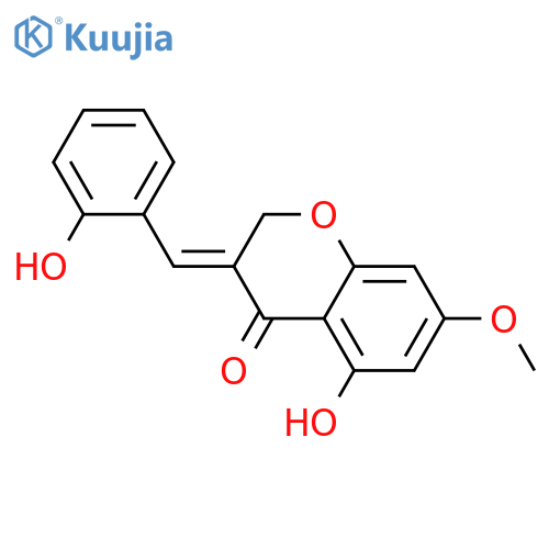 5,7-Dihydroxy-3-(2-hydroxybenzylidene)-4-chromanone; (E)-form, 7-Me ether structure