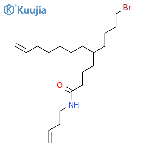5-(4-bromobutyl)-N-(but-3-enyl)dodec-11-enamide structure