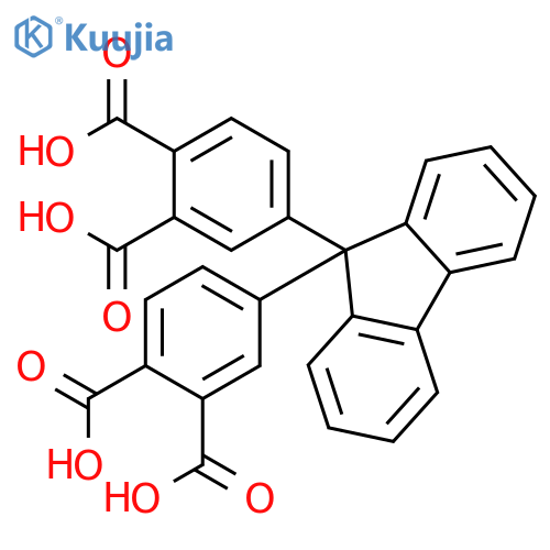 4-[9-(3,4-dicarboxyphenyl)-9H-fluoren-9-yl]benzene-1,2-dicarboxylic acid structure