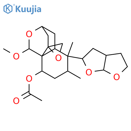 2,19:4,18:11,16:15,16-Tetraepoxy-14-clerodene-6,19-diol; (ent-2β,4β,6β,11S,13R,16R,19S)-form, 14,15-Dihydro, 19-Me ether, 6-Ac structure