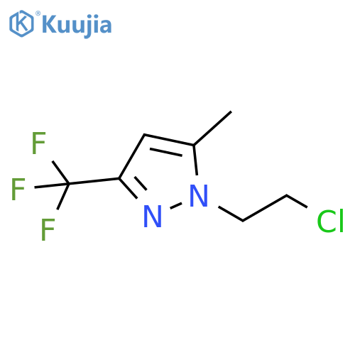 1-(2-Chloro-ethyl)-5-methyl-3-trifluoromethyl-1H-pyrazole structure