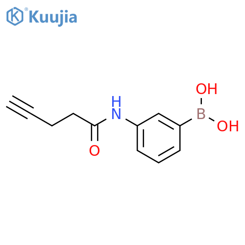 Boronic acid, B-[3-[(1-oxo-4-pentyn-1-yl)amino]phenyl]- structure