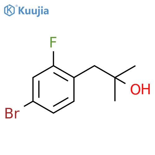 1-(4-bromo-2-fluorophenyl)-2-methylpropan-2-ol structure
