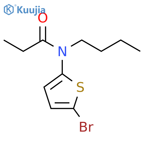 N-(5-bromothiophen-2-yl)-N-butylpropanamide structure