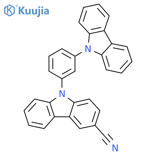 9-(3-(9H-Carbazol-9-yl)phenyl)-9H-carbazole-3-carbonitrile structure